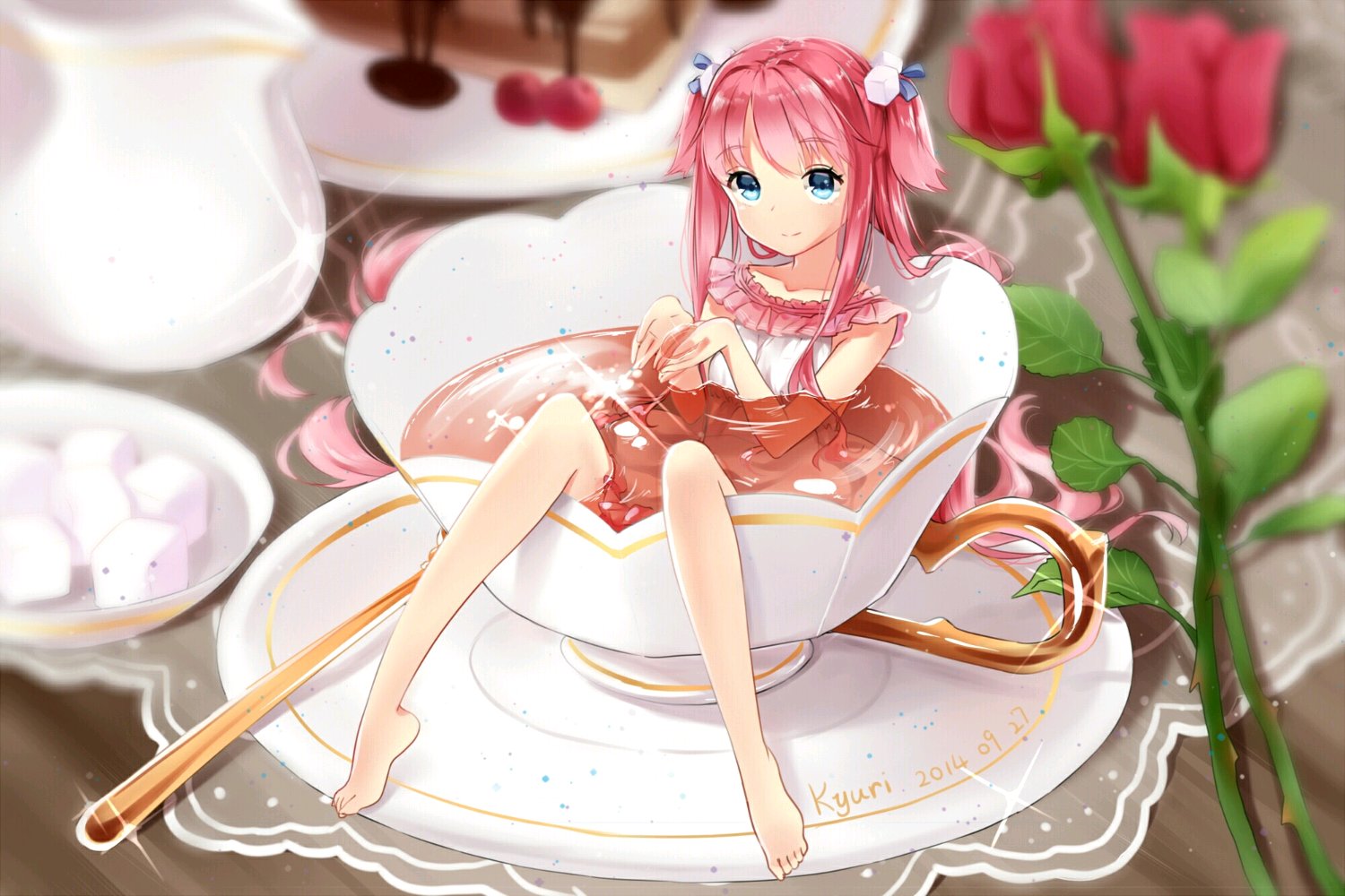 淡雅清新的好看的微信女生二次元图片下载