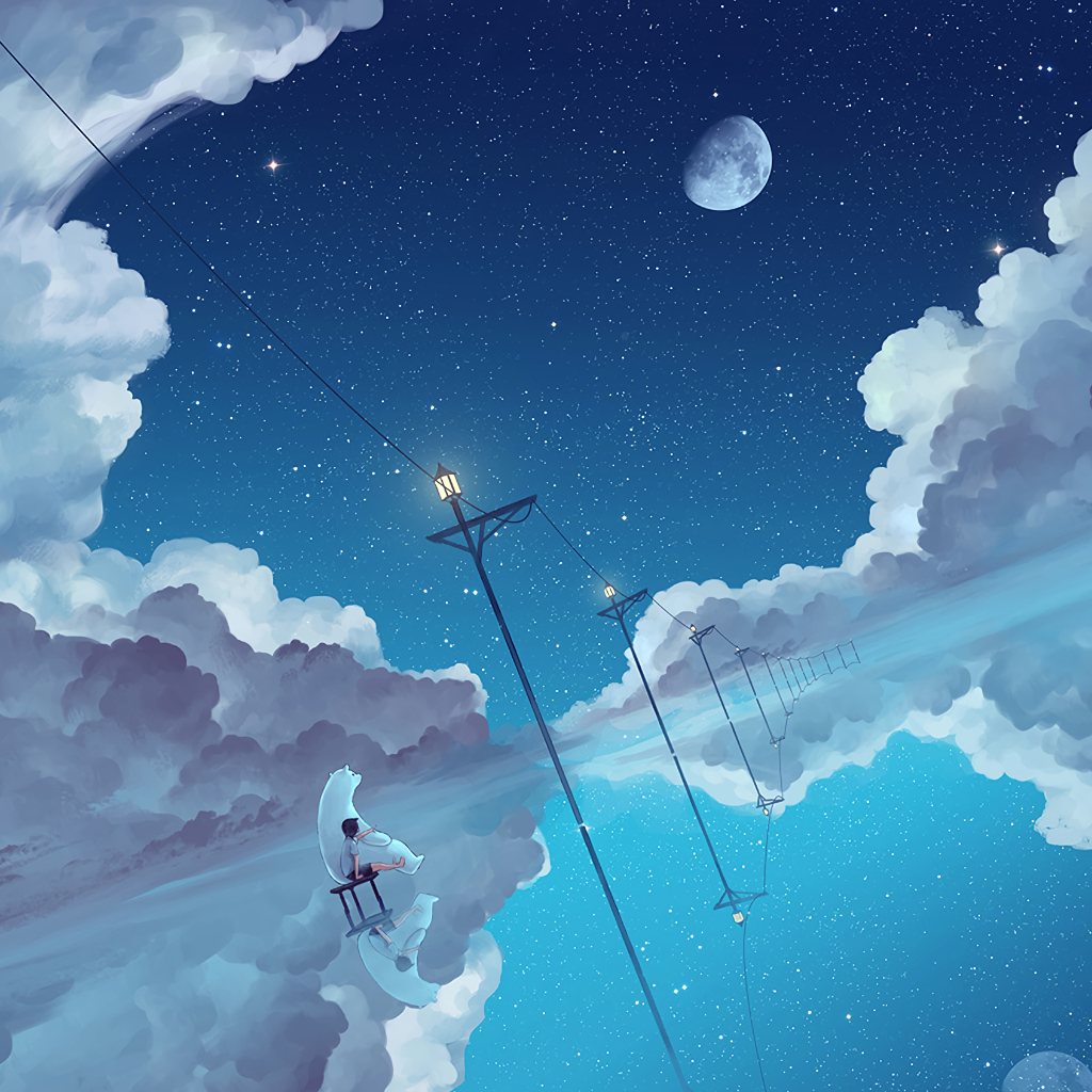 微信唯美好看梦幻风景二次元图片