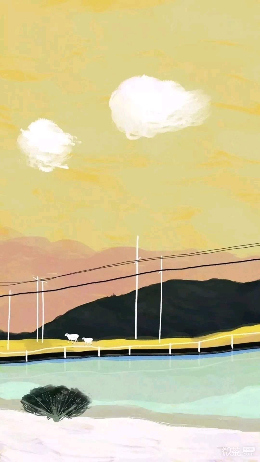 唯美简约好看微信聊天背景