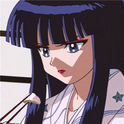 旧漫冷漠女生微信二次元头像