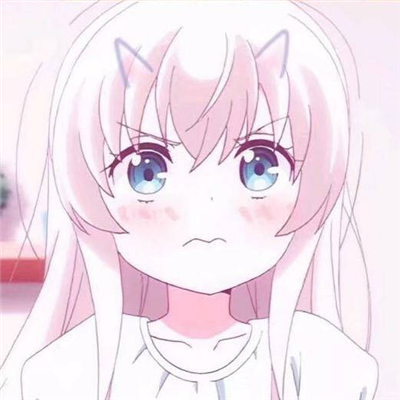 微信粉嫩好看唯美女生二次元头像