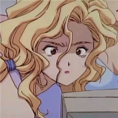 旧漫冷漠女生微信二次元头像