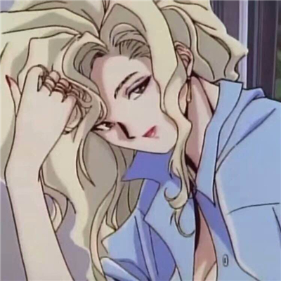 旧漫冷漠女生微信二次元头像