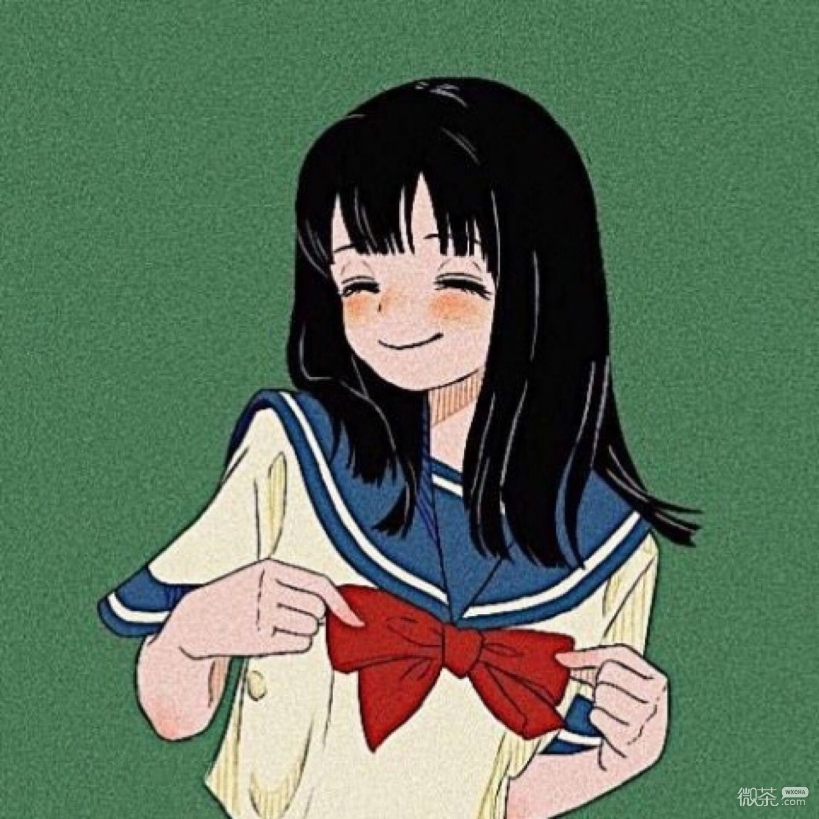 微信高清简洁靓丽二次元女生头像