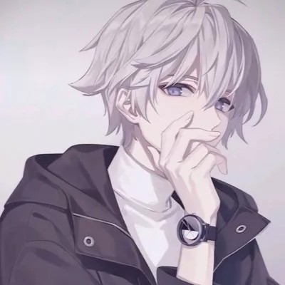 微信冷漠寂寞二次元男生头像