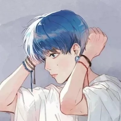 微信冷漠寂寞二次元男生头像