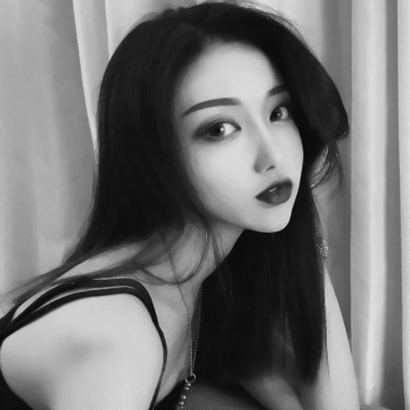 个性有气质的微信唯美黑白风女生头像下载