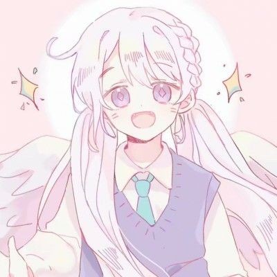 唯美小清新风格的微信动漫二次元女生头像合集下载