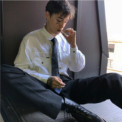 微信性感帅气冷漠欧美男生头像