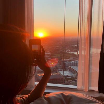 微信粉嫩清新好看风景头像