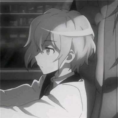 微信非主流黑白男生二次元头像