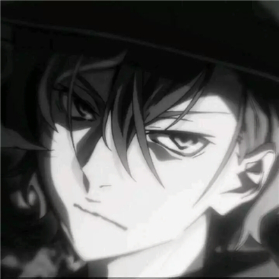 微信非主流黑白男生二次元头像