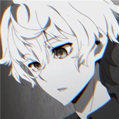 微信非主流黑白男生二次元头像