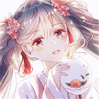 微信阳光粉嫩好看二次元女生头像