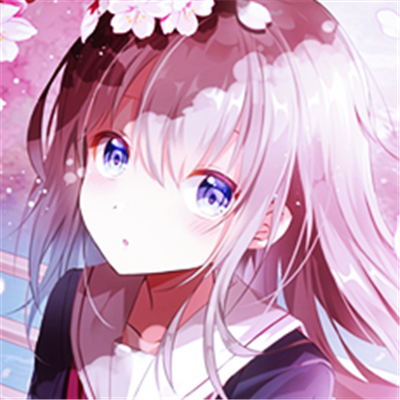 可爱粉嫩小清新二次元女生头像