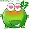 可爱搞笑的绿豆蛙系列微信表情包下载