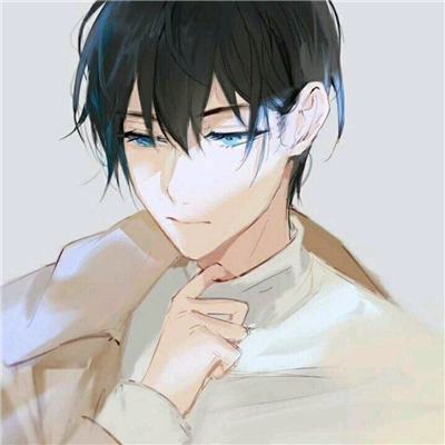 微信冷酷重口味二次元男生头像