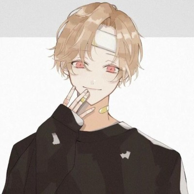 微信冷酷帅气性感二次元男生头像