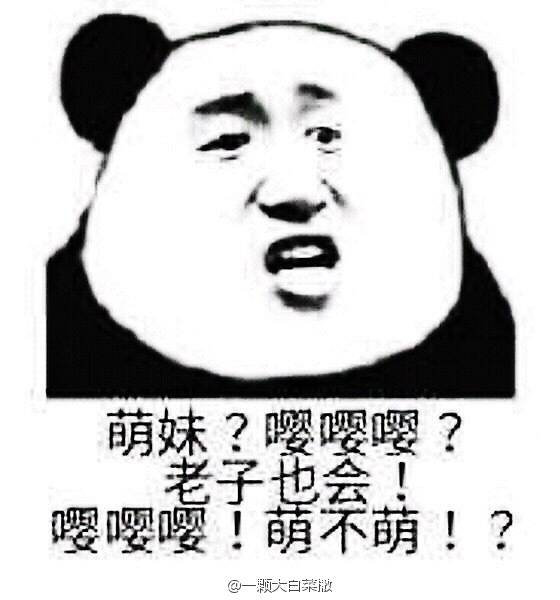打扰了微信恶搞傻屌熊猫头斗图表情包