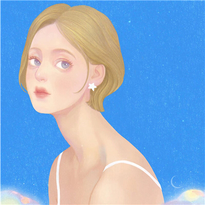 微信简洁非主流二次元女生头像
