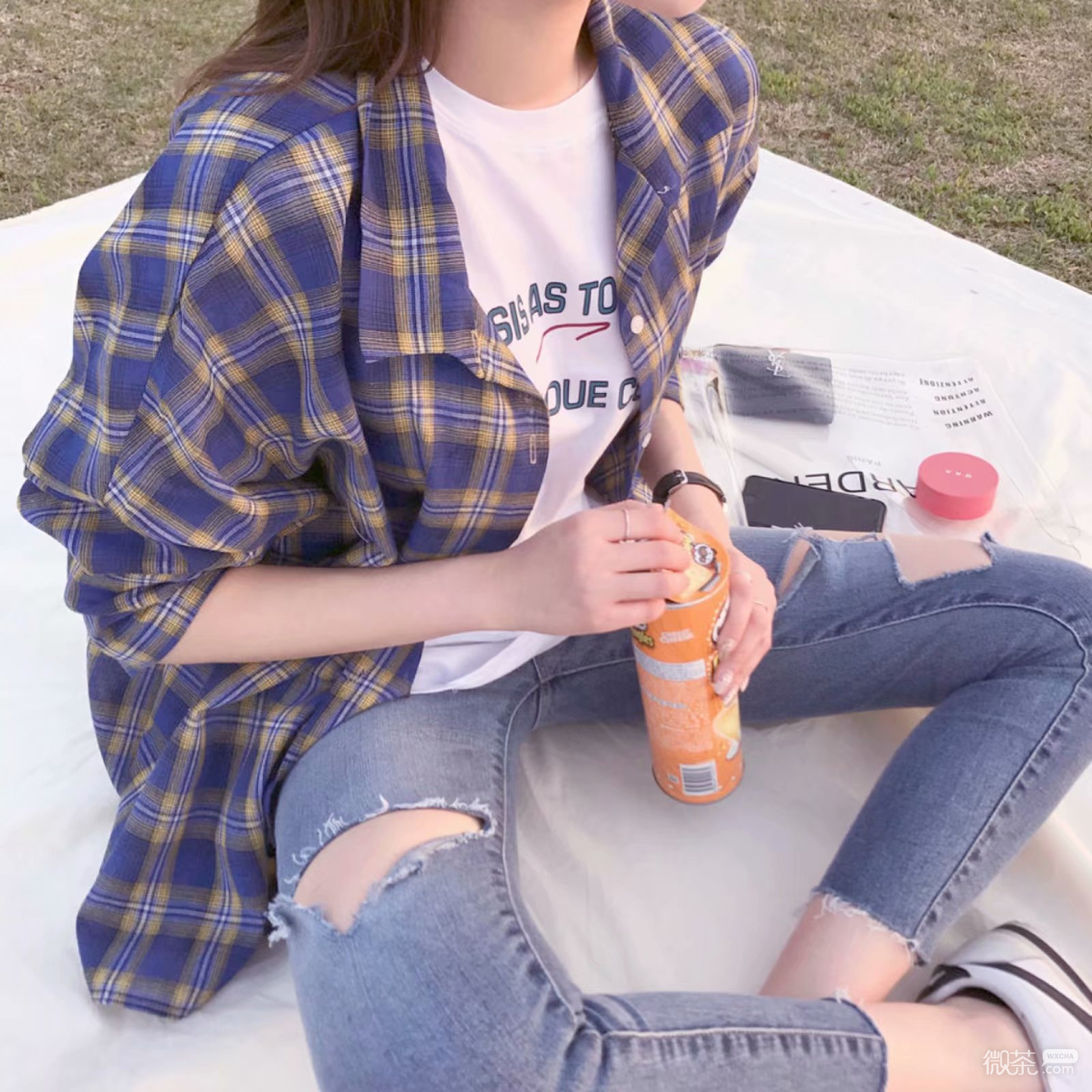 微信清新佛系女生部位头像