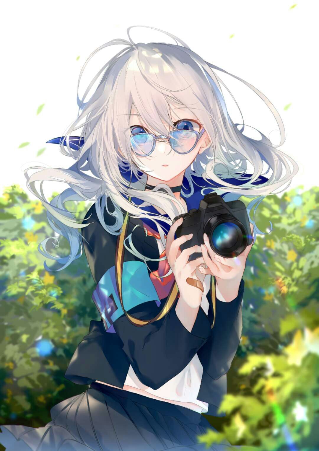 微信简洁小清新二次元人物图片