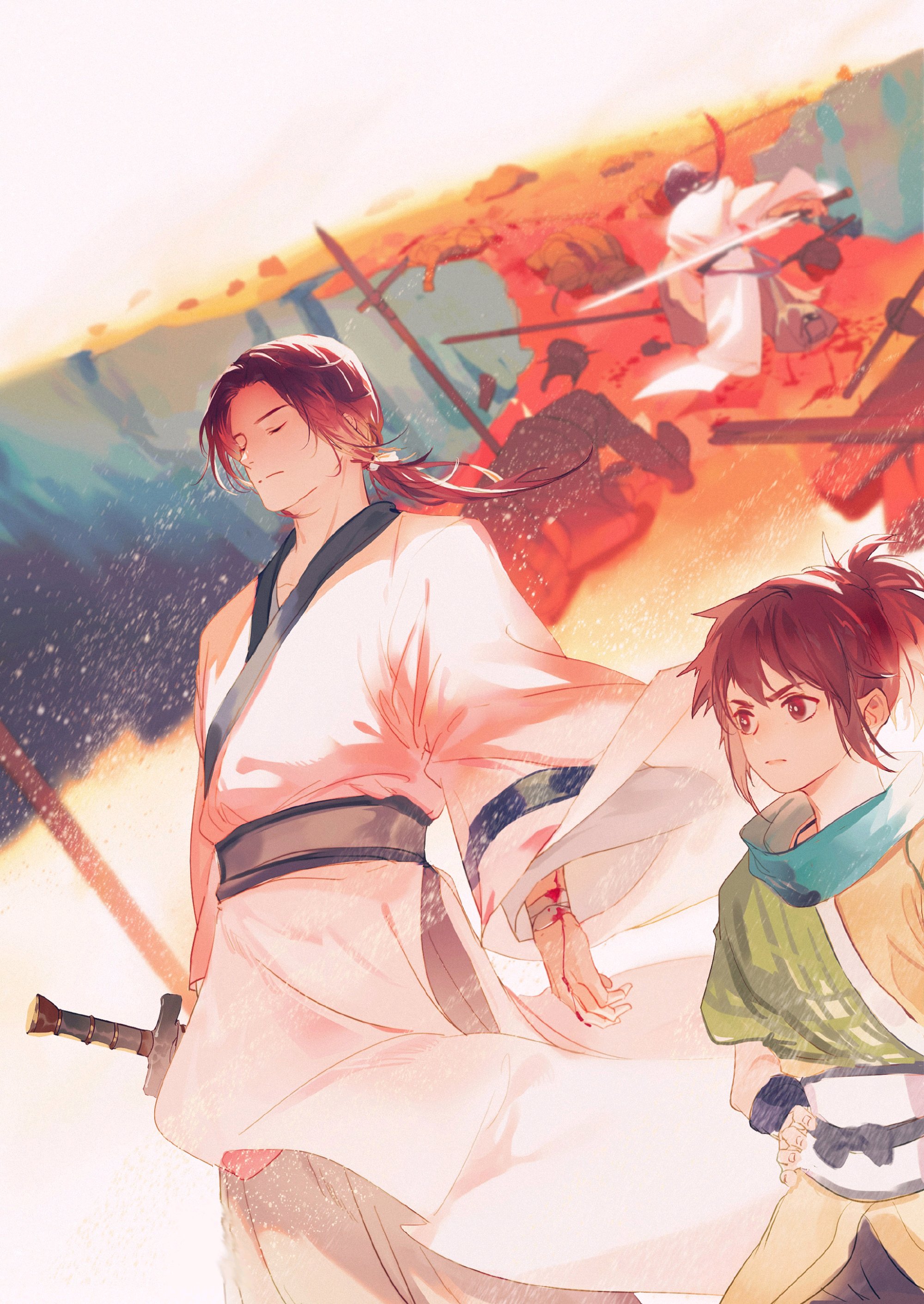 微信简洁小清新二次元人物图片