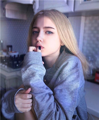 微信清新迷人欧美女生头像