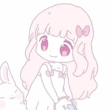 甜蜜粉嫩二次元微信情侣头像