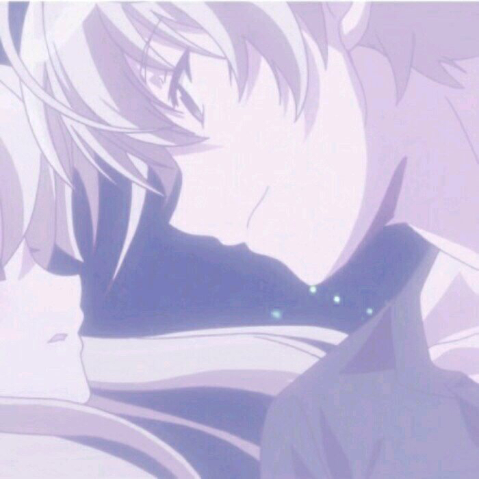 甜蜜粉嫩二次元微信情侣头像