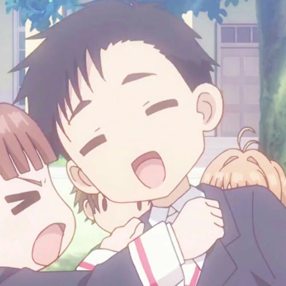 甜蜜粉嫩二次元微信情侣头像