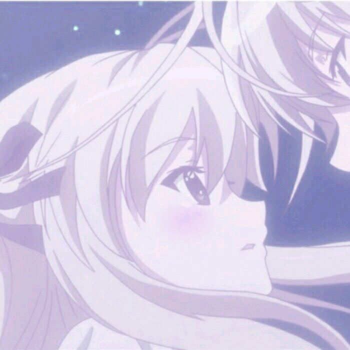 甜蜜粉嫩二次元微信情侣头像