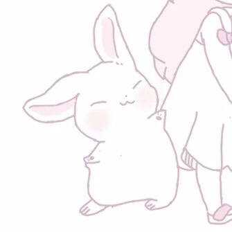 甜蜜粉嫩二次元微信情侣头像