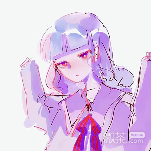 微信好看粉嫩二次元女生头像