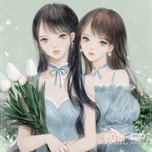 微信文艺简洁气质二次元女生头像