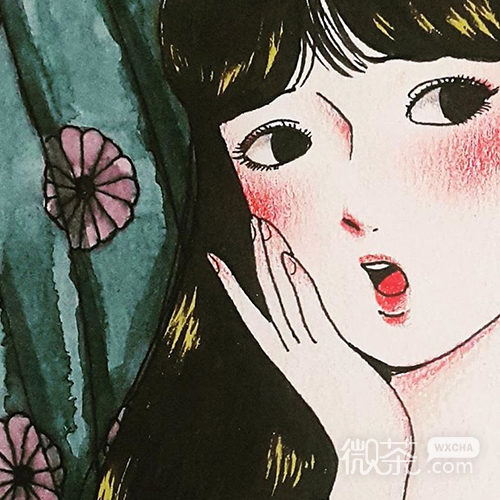 微信文艺简洁气质二次元女生头像