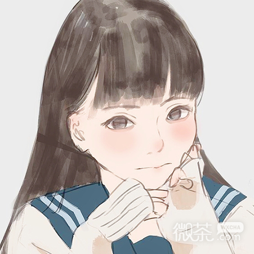 微信小清新梦幻好看二次元女生头像