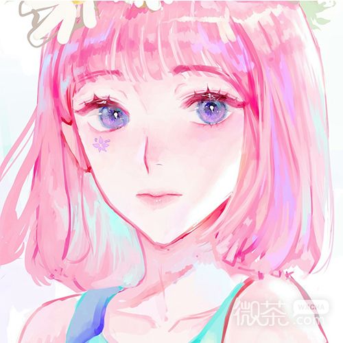 微信小清新梦幻好看二次元女生头像