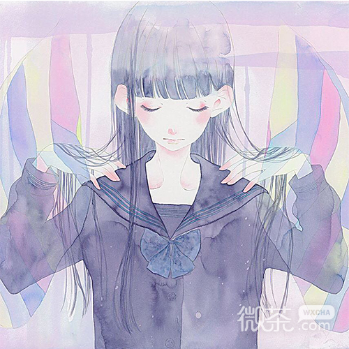 微信小清新梦幻好看二次元女生头像