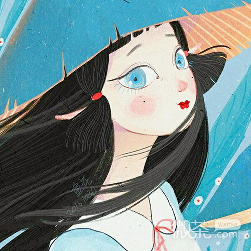 微信好看梦幻简约二次元女生头像