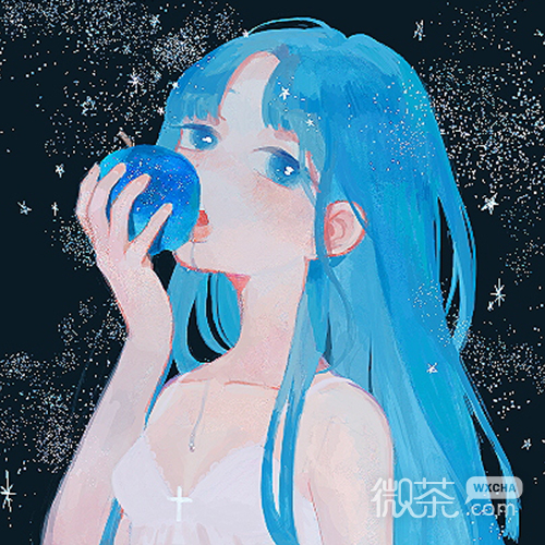 微信好看梦幻简约二次元女生头像