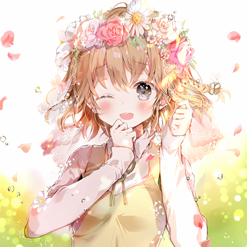 微信简洁时尚二次元女生头像