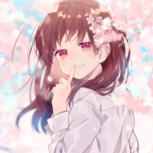 微信简洁时尚二次元女生头像