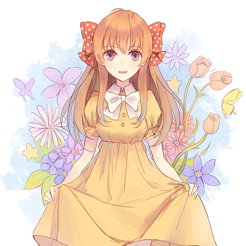 微信简洁时尚二次元女生头像