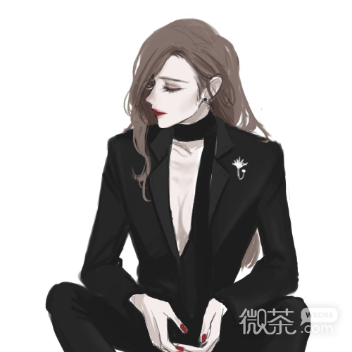 微系简洁漂亮二次元女生头像
