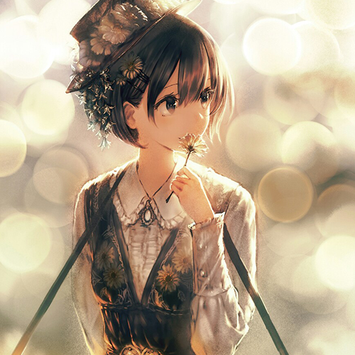 微信简洁时尚二次元女生头像