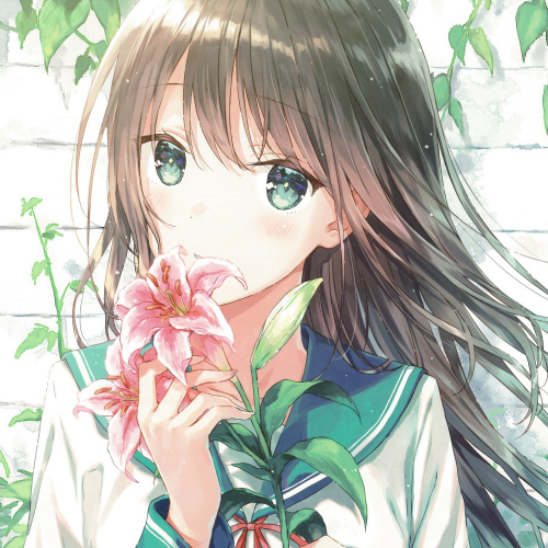 微信阳光可爱二次元女生头像