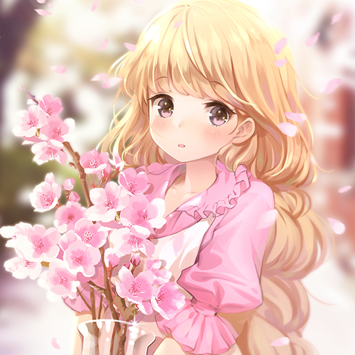 微信简洁时尚二次元女生头像