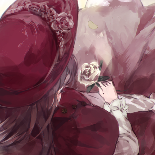 微系简洁漂亮二次元女生头像