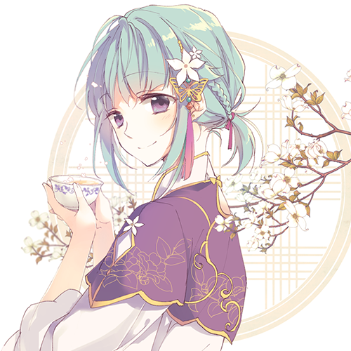 微信简洁时尚二次元女生头像